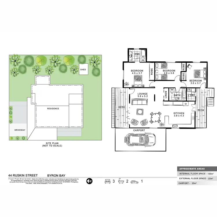 Floorplan of Homely house listing, 44 Ruskin Street, Byron Bay NSW 2481