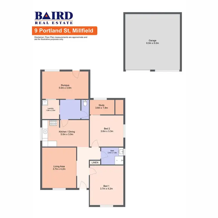 Floorplan of Homely house listing, 9 Portland Street, Millfield NSW 2325