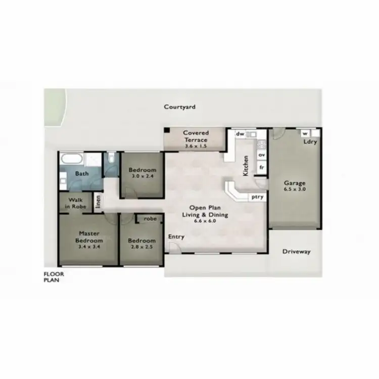 Floorplan of Homely villa listing, 74/97 Edmund Rice Drive, Southport QLD 4215