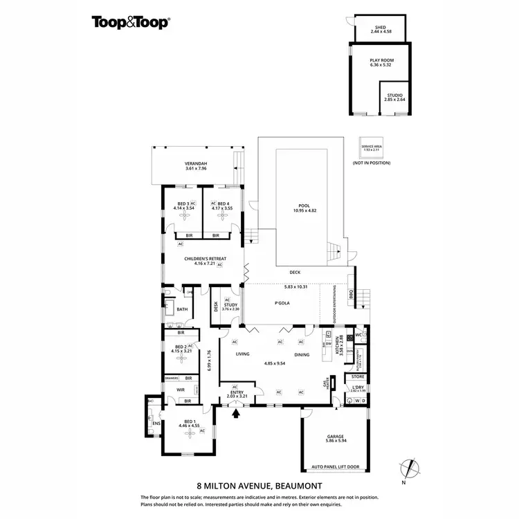 Floorplan of Homely house listing, 8 Milton Avenue, Beaumont SA 5066