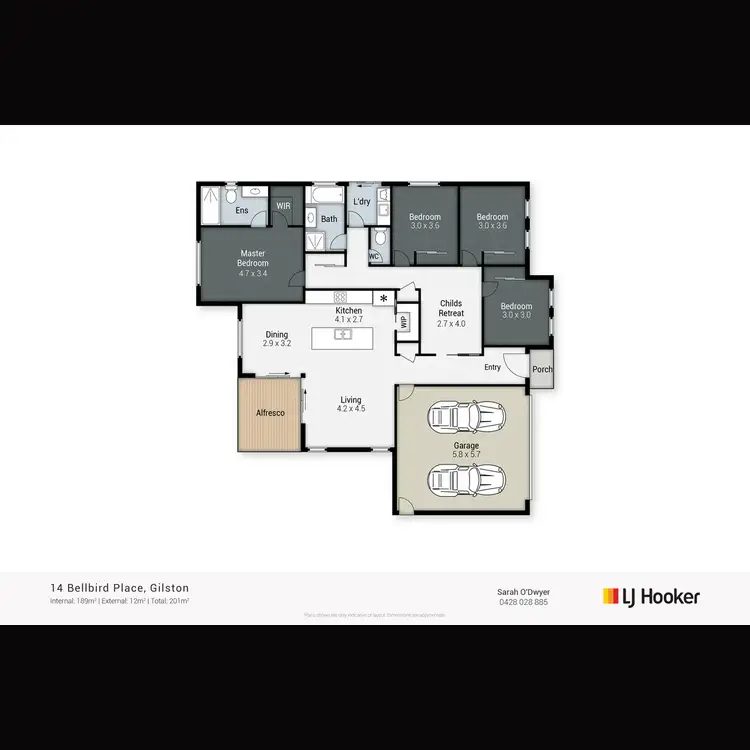 Floorplan of Homely house listing, 14 Bellbird Place, Gilston QLD 4211
