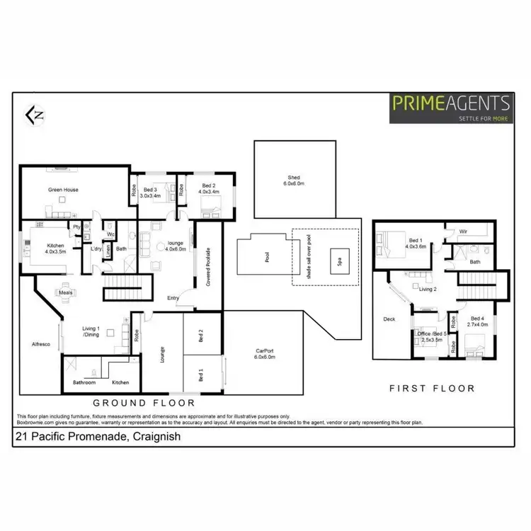 Floorplan of Homely house listing, 21 Pacific Promenade, Craignish QLD 4655