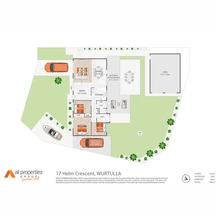 Floorplan of Homely house listing, 17 Helm Crescent, Wurtulla QLD 4575