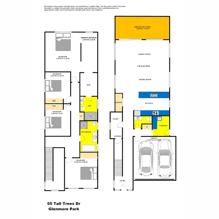 Floorplan of Homely house listing, 55 Tall Trees Drive, Glenmore Park NSW 2745