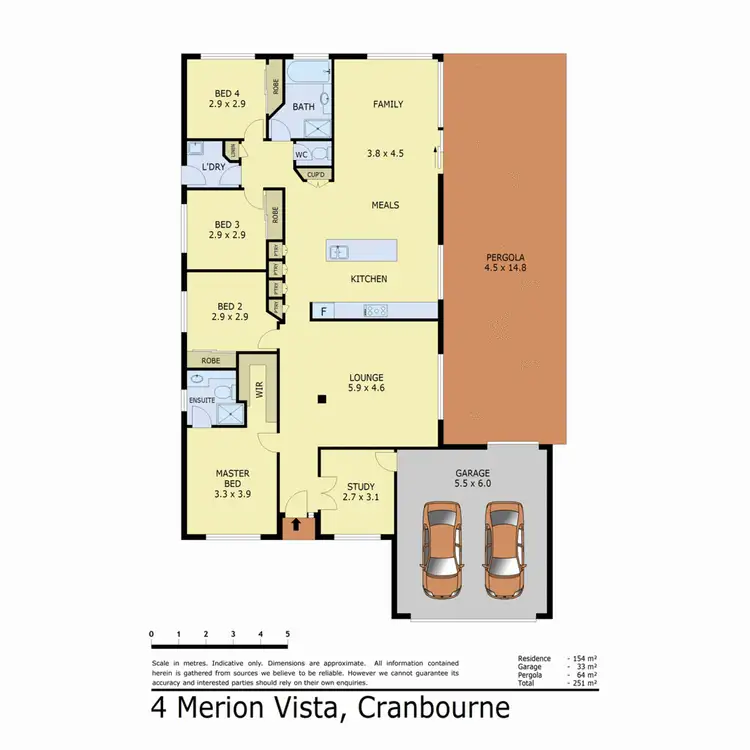 Floorplan of Homely house listing, 4 Merion Vista, Cranbourne VIC 3977