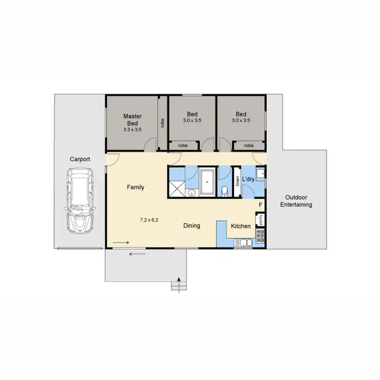 Floorplan of Homely house listing, 85B Eastbourne Road, Rosebud VIC 3939