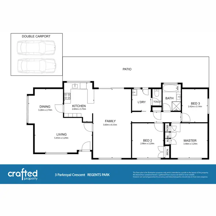 Floorplan of Homely house listing, 3 Parkroyal Crescent, Regents Park QLD 4118