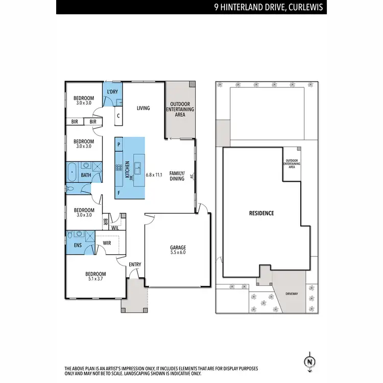 Floorplan of Homely house listing, 9 Hinterland Drive, Curlewis VIC 3222