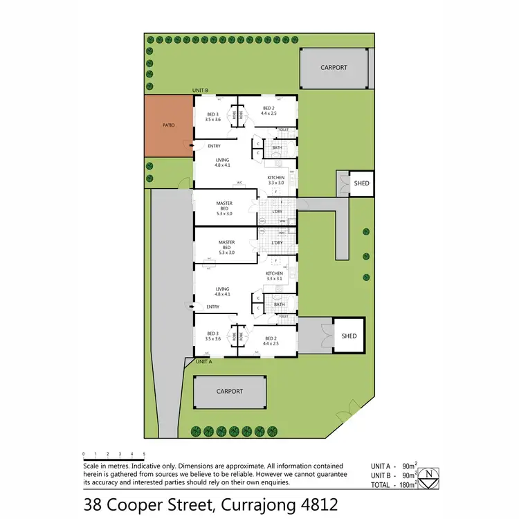 Floorplan of Homely block of units listing, 38 Cooper Street, Currajong QLD 4812