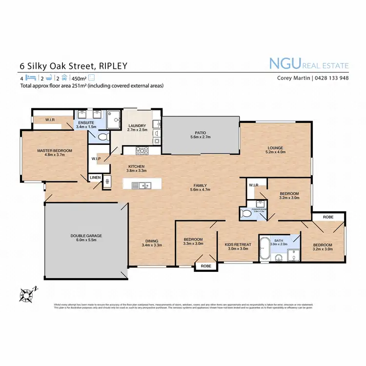 Floorplan of Homely house listing, 6 Silky Oak Street, Ripley QLD 4306