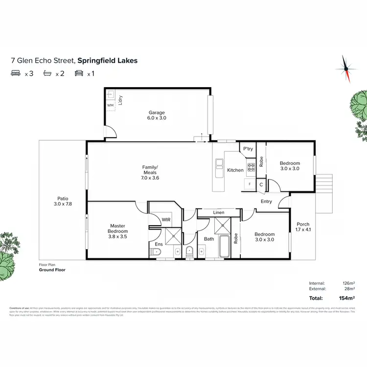 Floorplan of Homely house listing, 7 Glen Echo Street, Springfield Lakes QLD 4300
