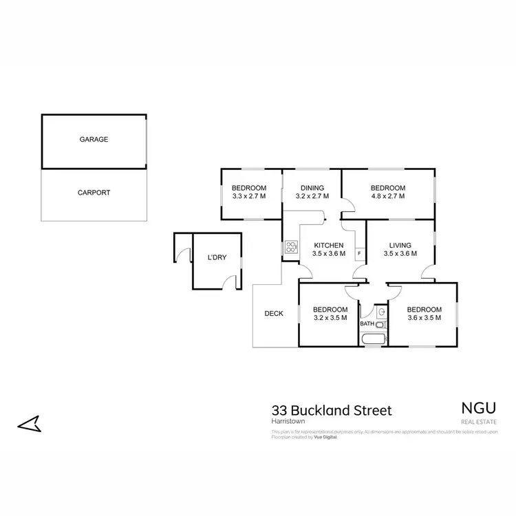 Floorplan of Homely house listing, 33 Buckland Street, Harristown QLD 4350
