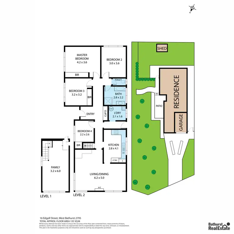 Floorplan of Homely house listing, 16 Edgell Street, West Bathurst NSW 2795