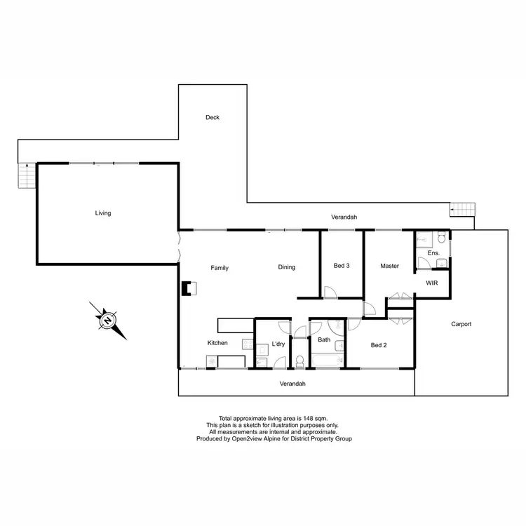 Floorplan of Homely rural property listing, 74 Kiernans Road, Bonnie Doon VIC 3720