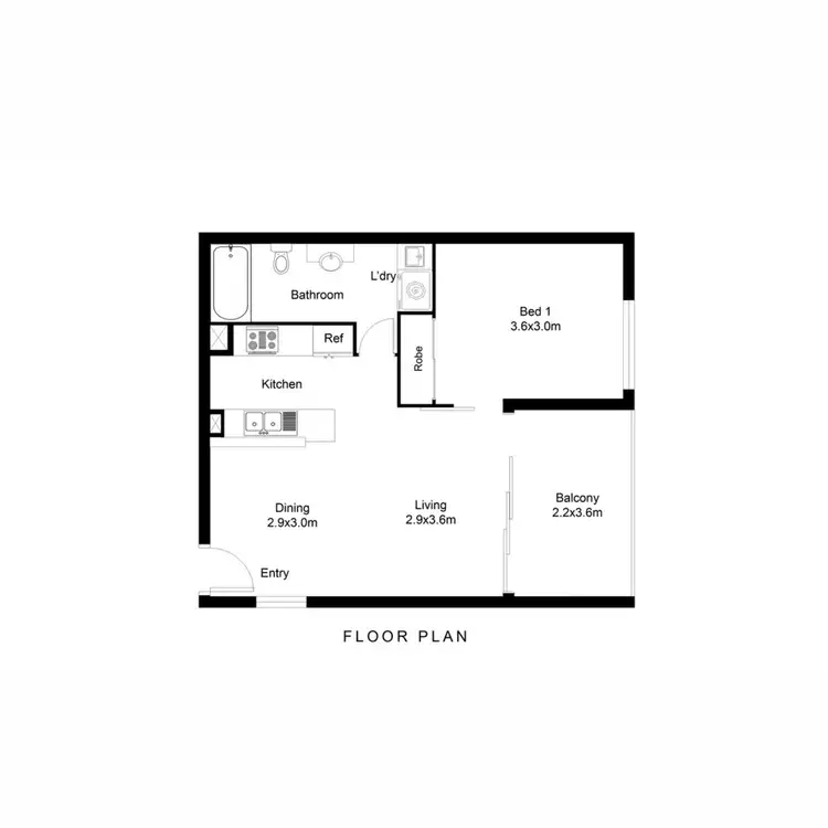 Floorplan of Homely apartment listing, 33/170 Leichhardt Street, Spring Hill QLD 4000