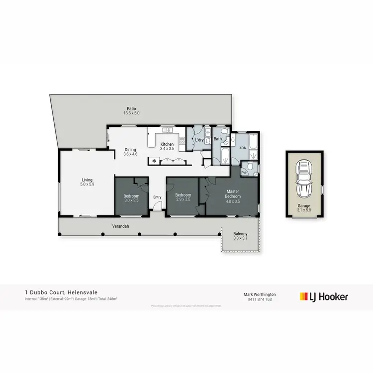 Floorplan of Homely house listing, 1 Dubbo Court, Helensvale QLD 4212