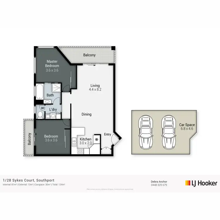 Floorplan of Homely unit listing, 1/28 Sykes Court, Southport QLD 4215