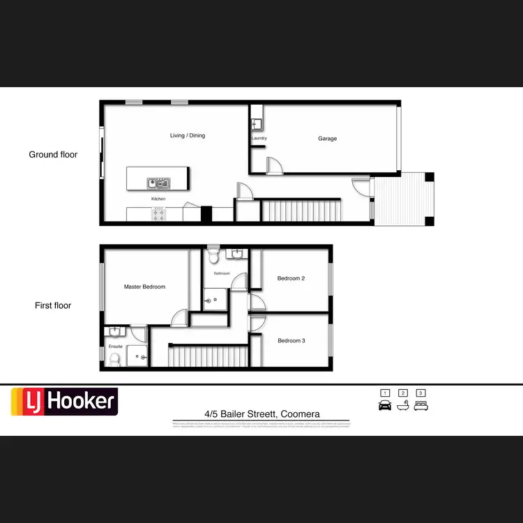 Floorplan of Homely townhouse listing, 4/5 Bailer Street, Coomera QLD 4209