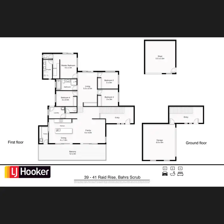 Floorplan of Homely house listing, 39-41 Raid Rise, Bahrs Scrub QLD 4207