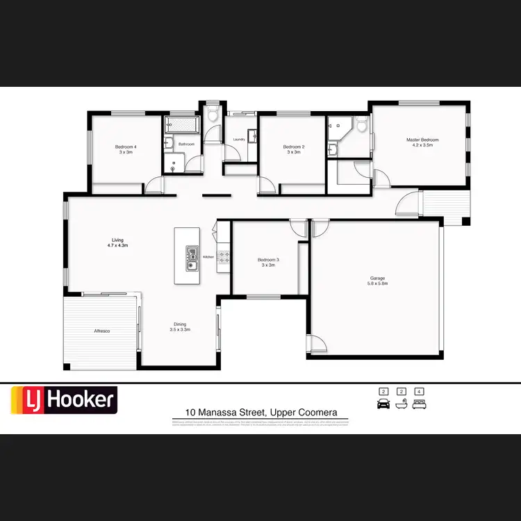 Floorplan of Homely house listing, 10 Manassa Street, Upper Coomera QLD 4209