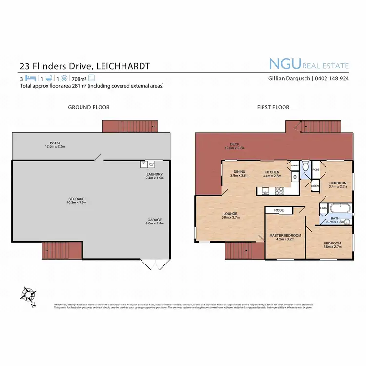 Floorplan of Homely house listing, 23 Flinders Drive, Leichhardt QLD 4305