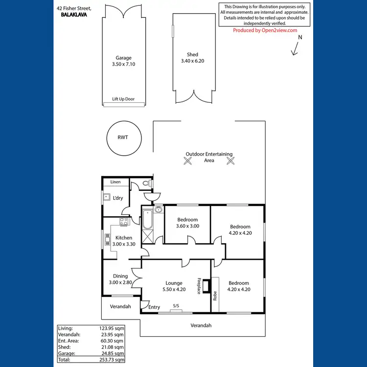Floorplan of Homely house listing, 42 Fisher Street, Balaklava SA 5461