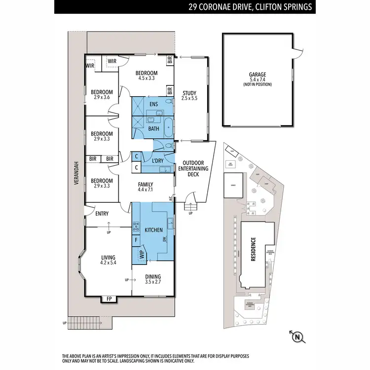 Floorplan of Homely house listing, 29 Coronae Drive, Clifton Springs VIC 3222