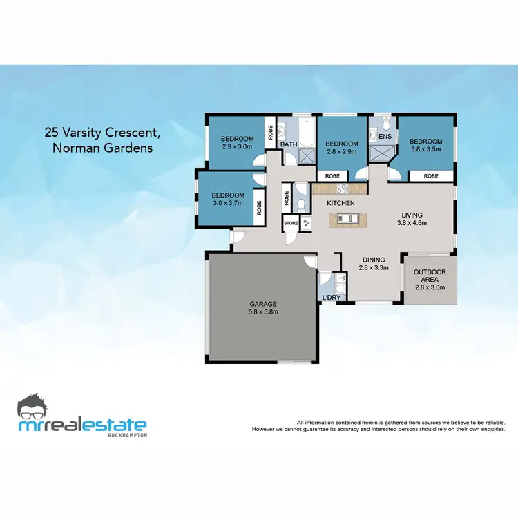 Floorplan of Homely house listing, 25 Varsity Crescent, Norman Gardens QLD 4701