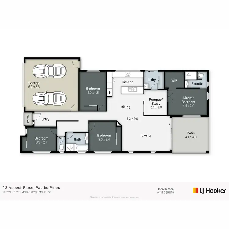 Floorplan of Homely house listing, 12 Aspect Place, Pacific Pines QLD 4211