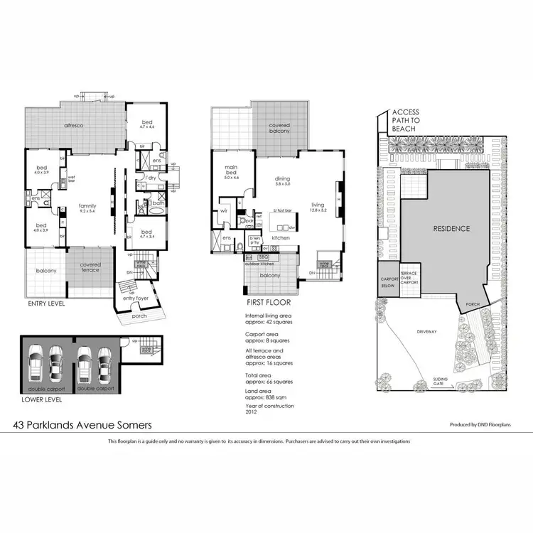 Floorplan of Homely house listing, 43 Parklands Avenue, Somers VIC 3927