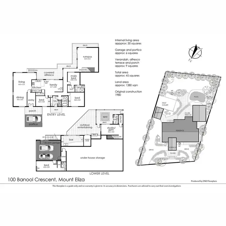 Floorplan of Homely house listing, 100 Banool Crescent, Mount Eliza VIC 3930