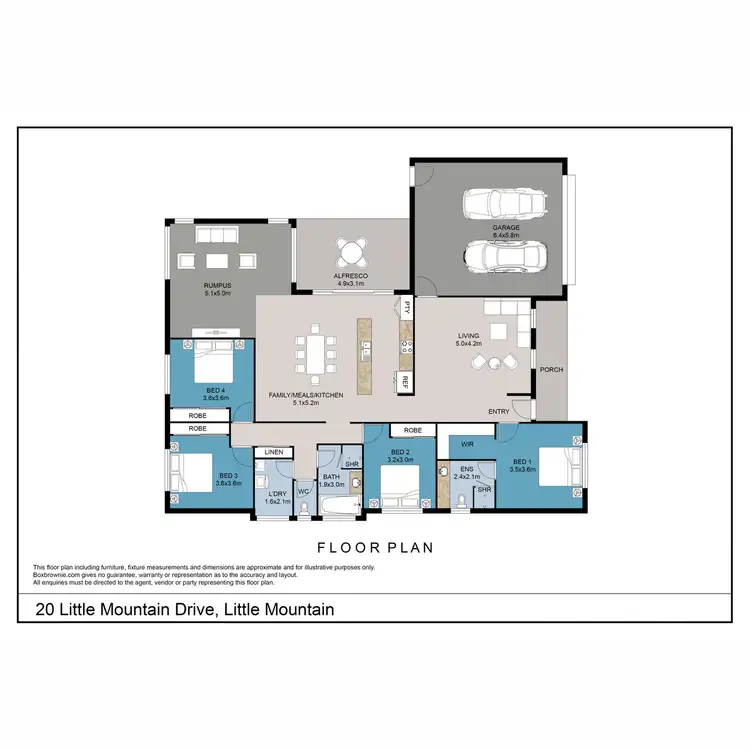 Floorplan of Homely house listing, 20 Little Mountain Drive, Little Mountain QLD 4551