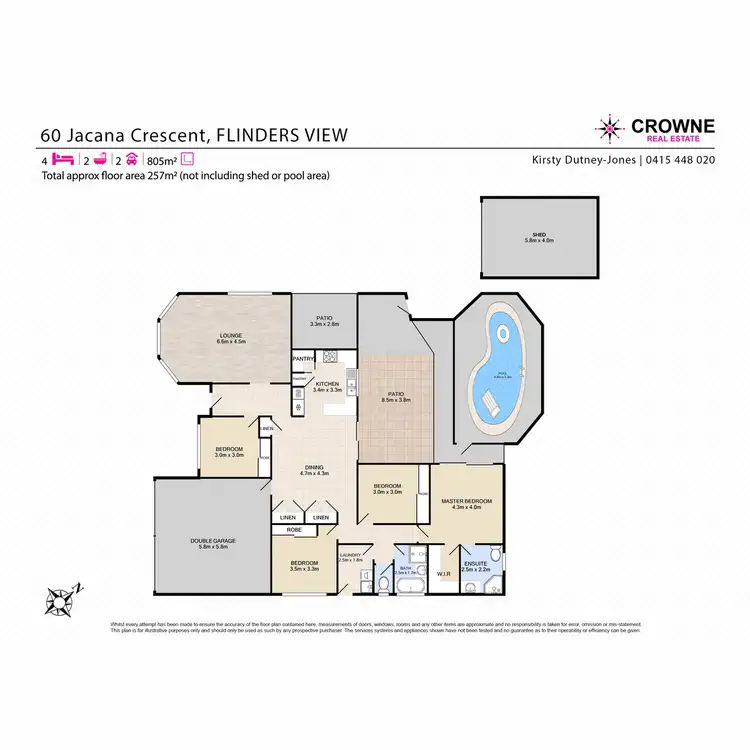 Floorplan of Homely house listing, 60 Jacana Crescent, Flinders View QLD 4305