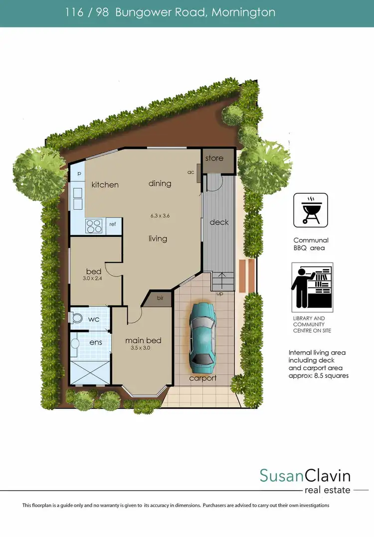 Floorplan of Homely retirement listing, 116/98 Bungower Road, Mornington VIC 3931