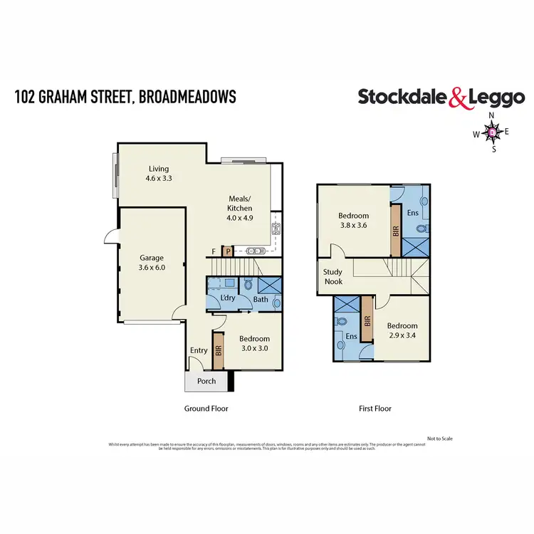 Floorplan of Homely townhouse listing, 4/1 Meredith Street, Broadmeadows VIC 3047