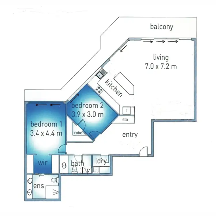 Floorplan of Homely apartment listing, 10/3554 Main Beach Parade, Main Beach QLD 4217