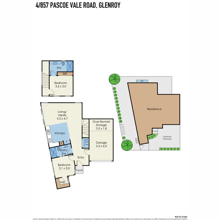 Floorplan of Homely townhouse listing, 4/857 Pascoe Vale Road, Glenroy VIC 3046