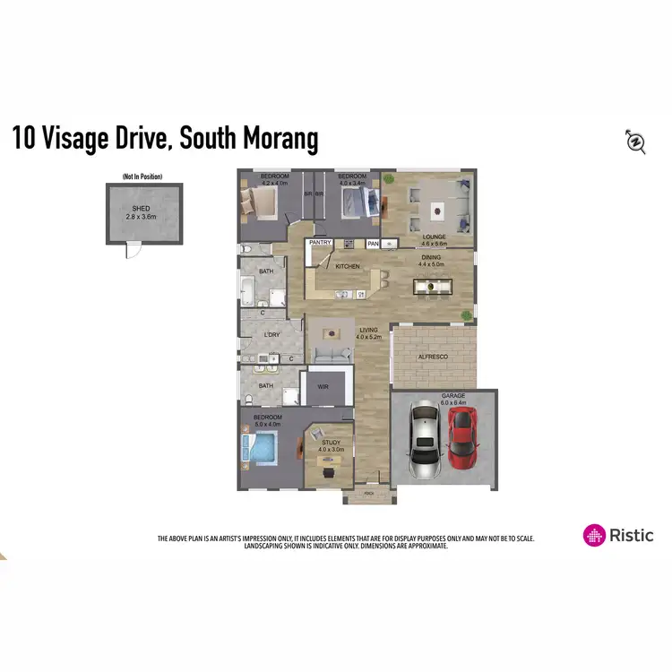 Floorplan of Homely house listing, 10 Visage Drive, South Morang VIC 3752