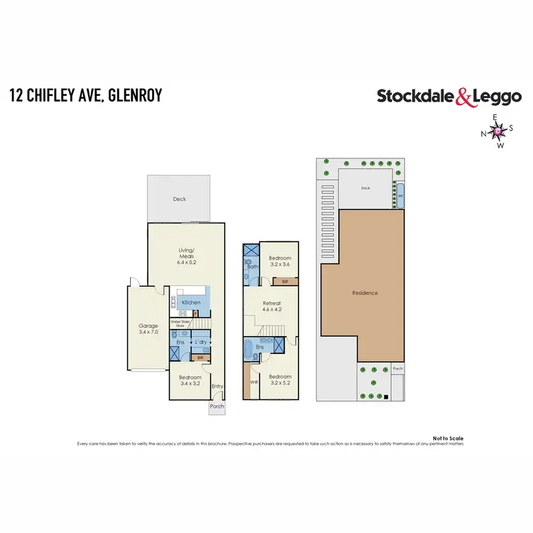 Floorplan of Homely townhouse listing, 12 Chifley Avenue, Glenroy VIC 3046