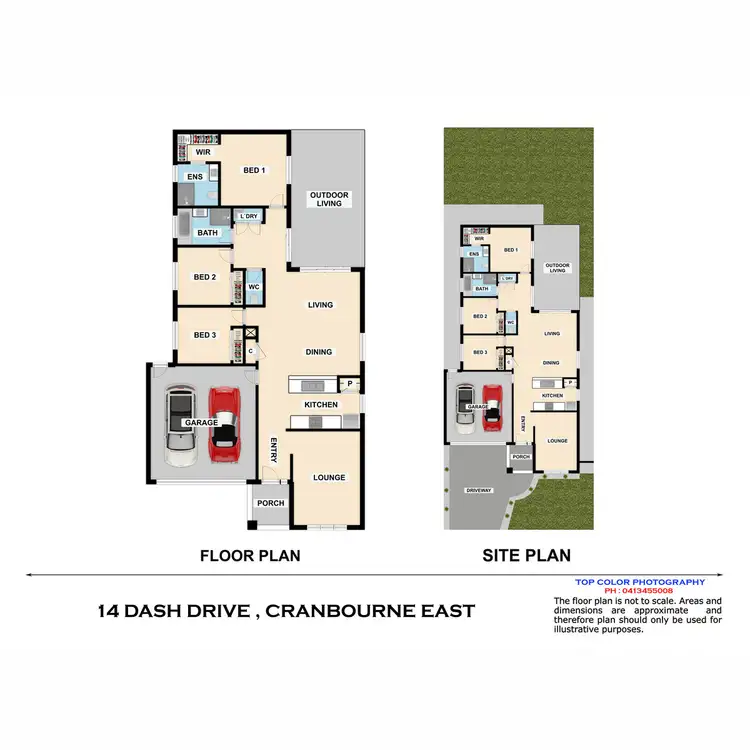 Floorplan of Homely house listing, 14 Dash Drive, Cranbourne East VIC 3977