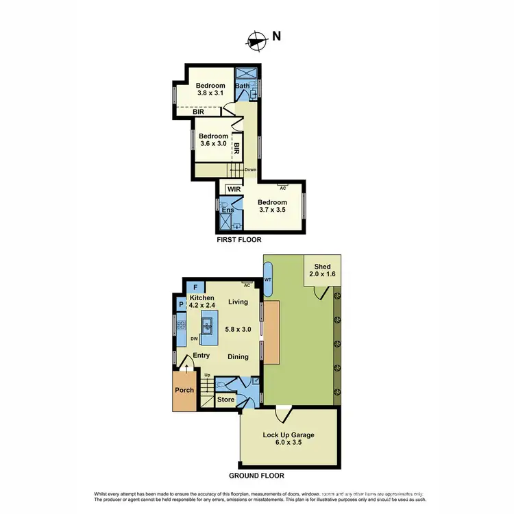 Floorplan of Homely townhouse listing, 2/35 Becket Street North, Glenroy VIC 3046
