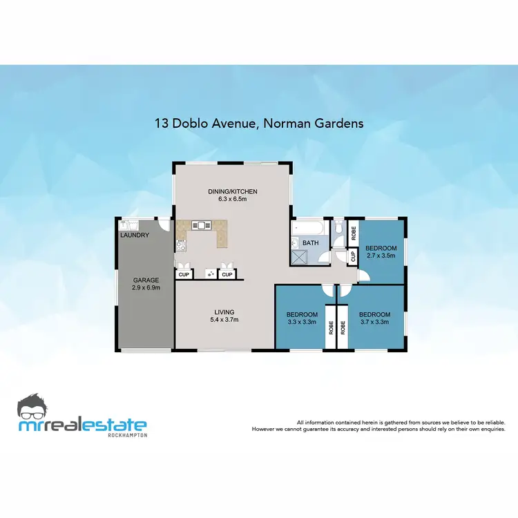 Floorplan of Homely house listing, 13 Doblo Avenue, Norman Gardens QLD 4701