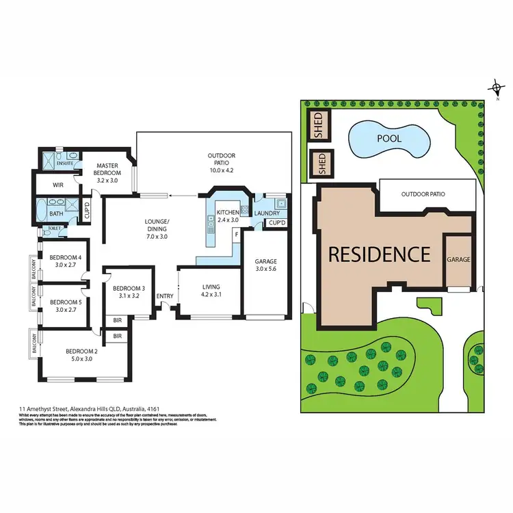 Floorplan of Homely house listing, 11 Amethyst Street, Alexandra Hills QLD 4161