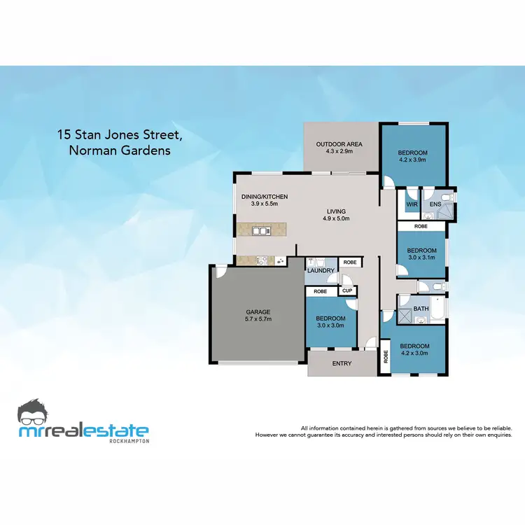 Floorplan of Homely house listing, 15 Stan Jones Street, Norman Gardens QLD 4701