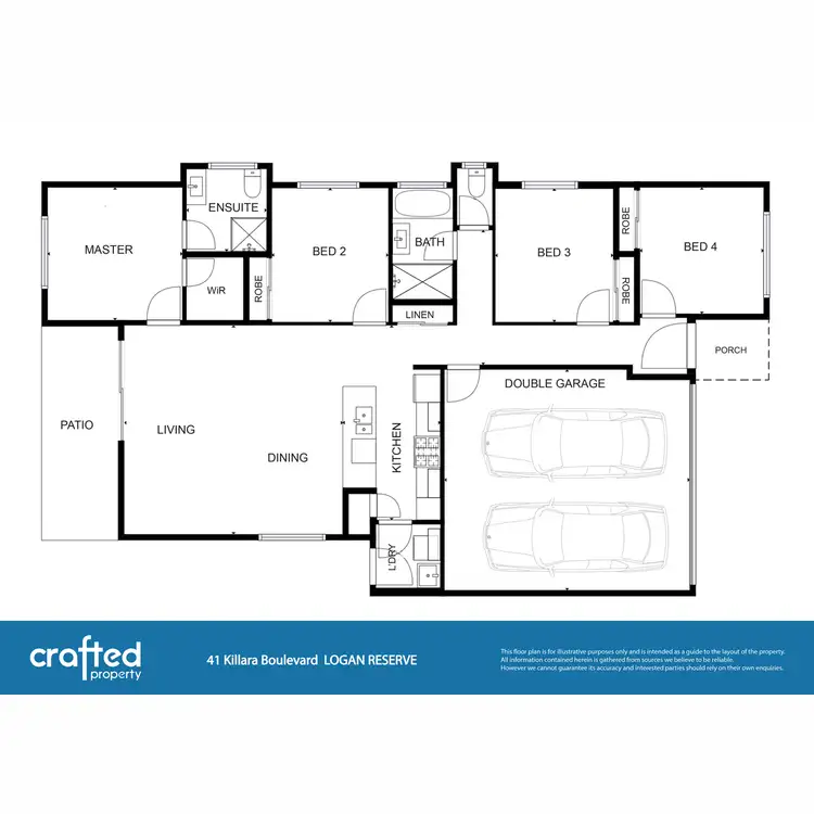 Floorplan of Homely house listing, 41 Killara Boulevard, Logan Reserve QLD 4133