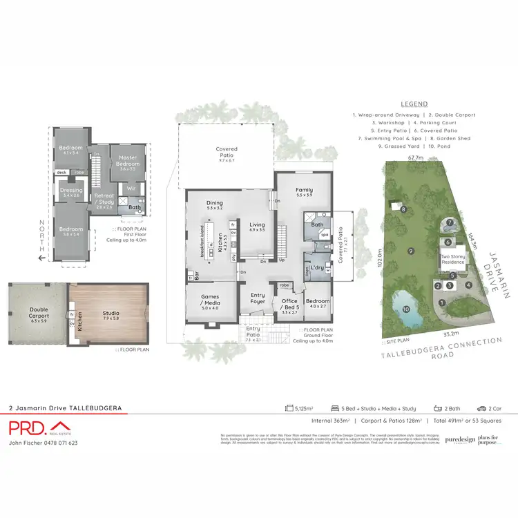 Floorplan of Homely house listing, 2 Jasmarin Drive, Tallebudgera QLD 4228