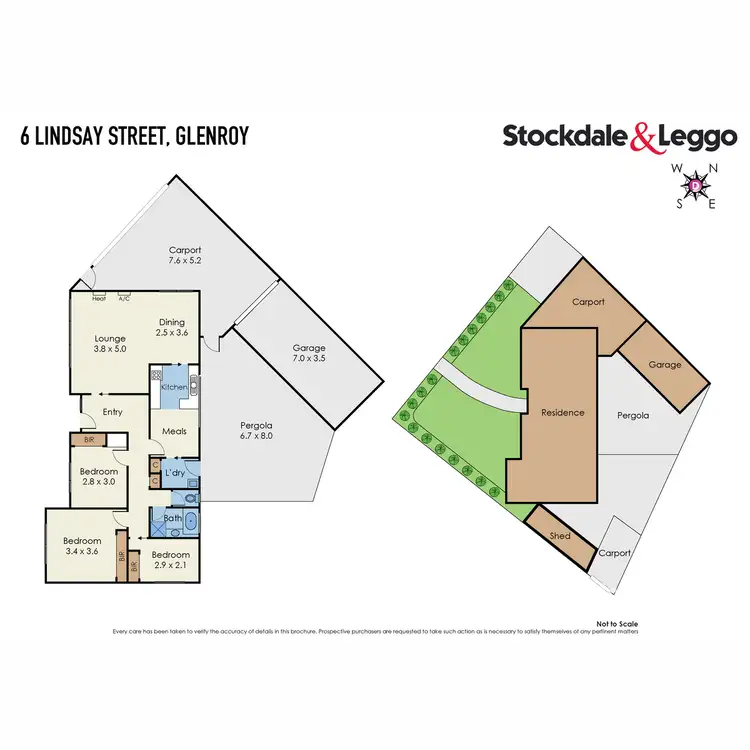 Floorplan of Homely house listing, 6 Lindsay Street, Glenroy VIC 3046