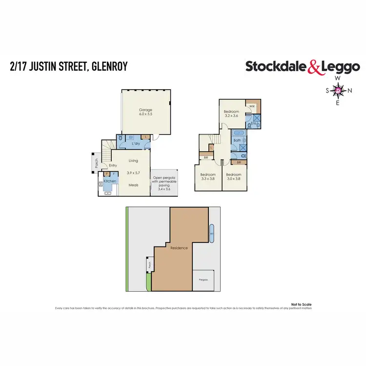 Floorplan of Homely townhouse listing, 2/17 Justin Avenue, Glenroy VIC 3046