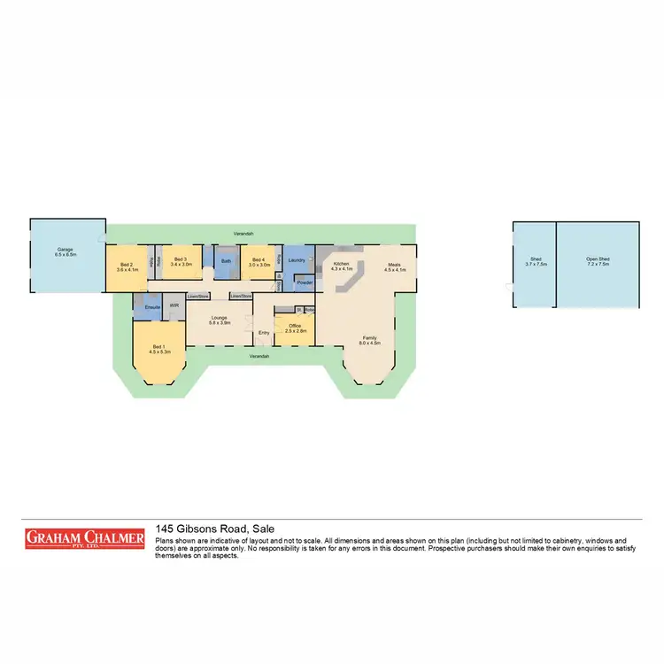 Floorplan of Homely rural property listing, 145 Gibsons Road, Cobains VIC 3851