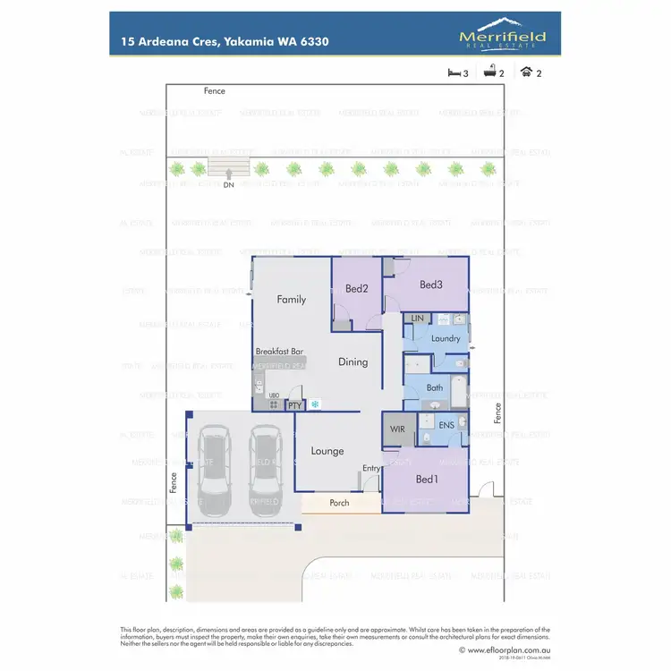 Floorplan of Homely house listing, 15 Ardeana Crescent, Yakamia WA 6330